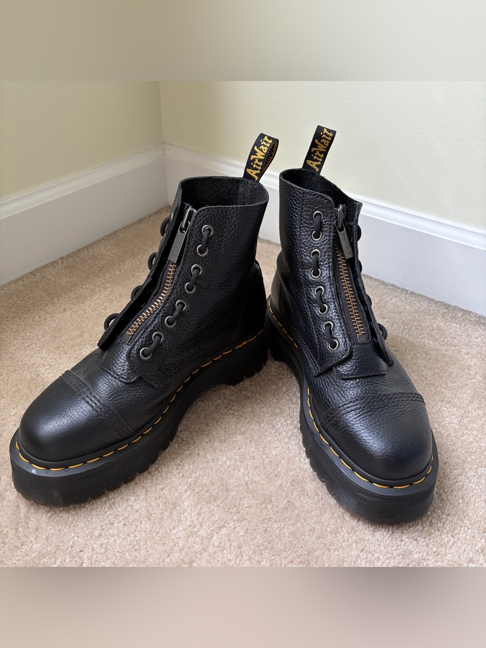 Dr. Martens Black Leather Sinclair Boots